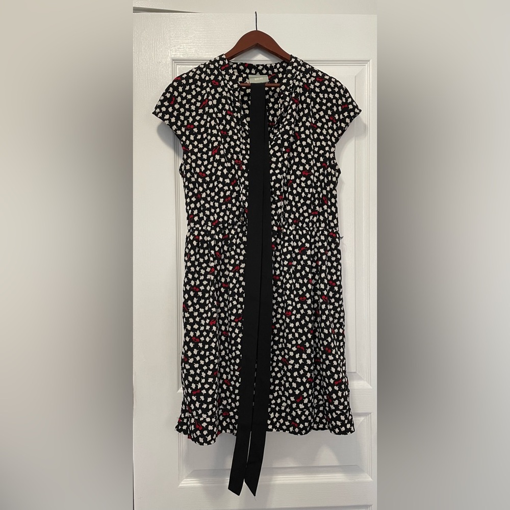 Maeve Black Patterned Dress with Slip - Picture 2 of 7